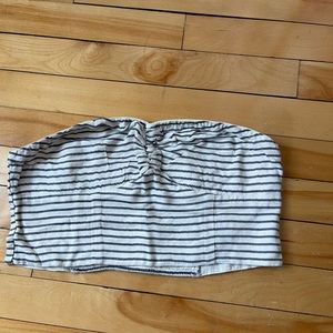 American Eagle Striped Tube Top